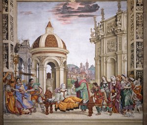 Strozzi Chapel की उत्तरी दीवार, सेंट जॉन द इंजीलवादी द्वारा ड्रूसियाना का उत्थान, c.1457-1502